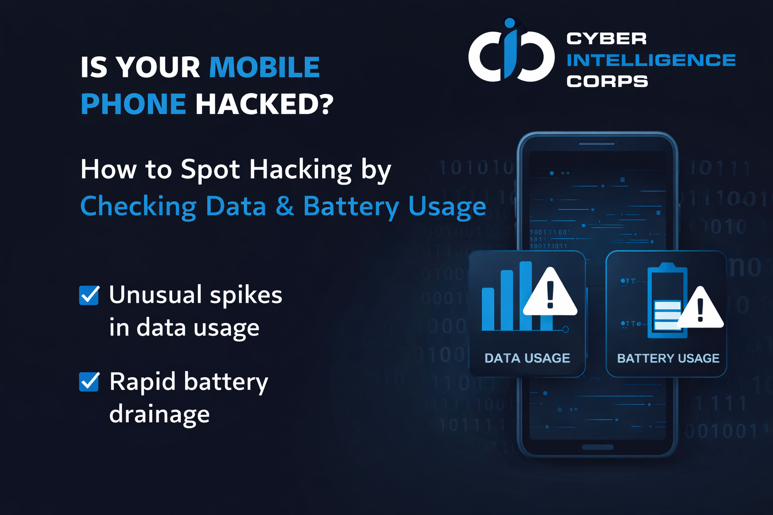 Is Your Mobile Phone Hacked?Then Lets Detect It Using Data & Battery Usage